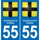 55 Ancerville blason autocollant plaque stickers ville