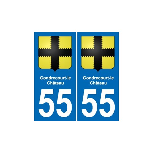 55 Ancerville blason autocollant plaque stickers ville