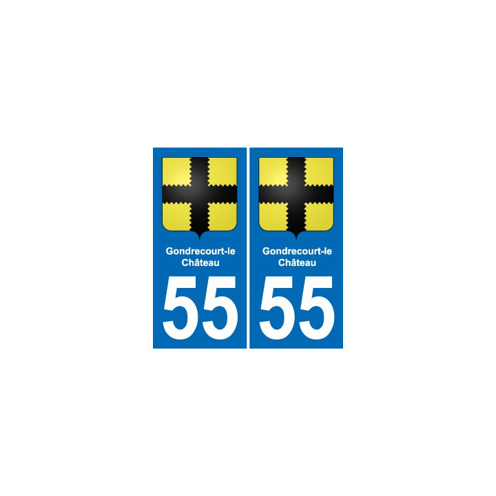 55 Ancerville blason autocollant plaque stickers ville