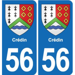 56 Ploërmel blason autocollant plaque stickers ville