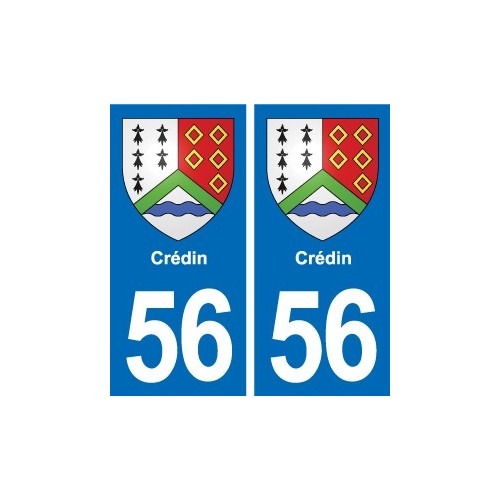 56 Ploërmel blason autocollant plaque stickers ville