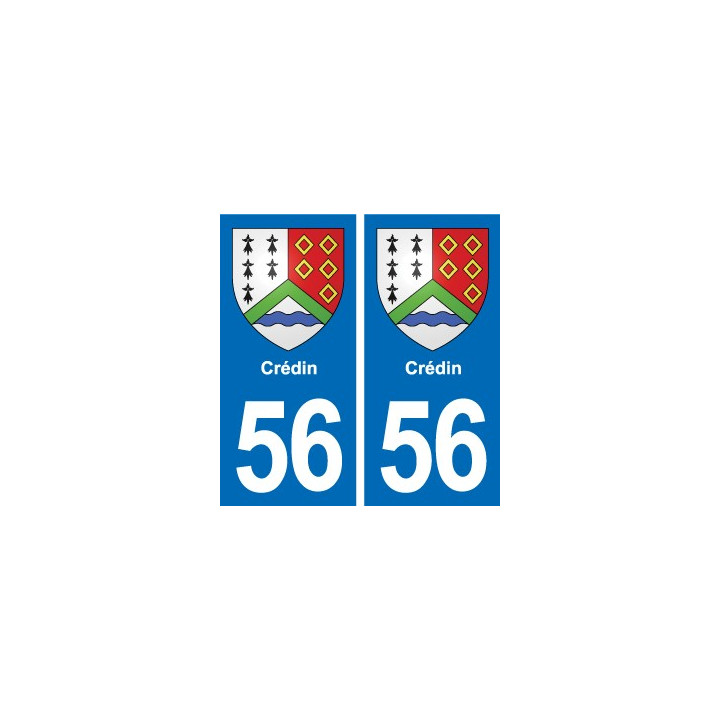 56 Ploërmel blason autocollant plaque stickers ville