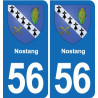 56 Ploërmel blason autocollant plaque stickers ville