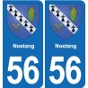 56 Ploërmel blason autocollant plaque stickers ville