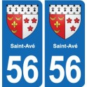 56 Ploërmel blason autocollant plaque stickers ville