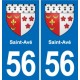 56 Ploërmel blason autocollant plaque stickers ville