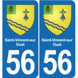 56 Ploërmel blason autocollant plaque stickers ville