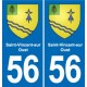 56 Ploërmel blason autocollant plaque stickers ville