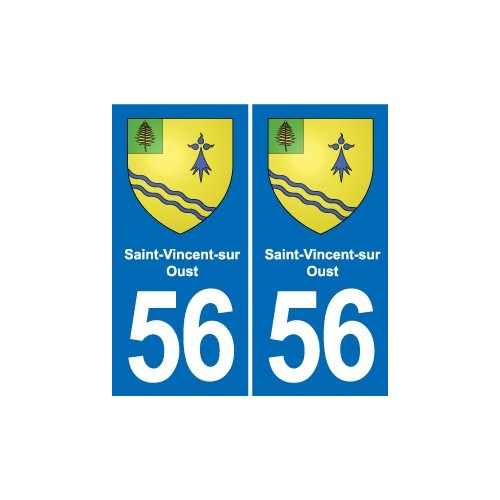 56 Ploërmel blason autocollant plaque stickers ville