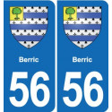 56 Ploërmel blason autocollant plaque stickers ville