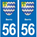 56 Ploërmel blason autocollant plaque stickers ville