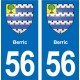 56 Ploërmel blason autocollant plaque stickers ville