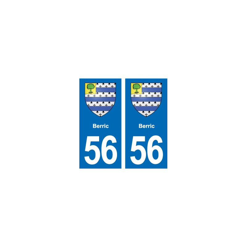56 Ploërmel blason autocollant plaque stickers ville