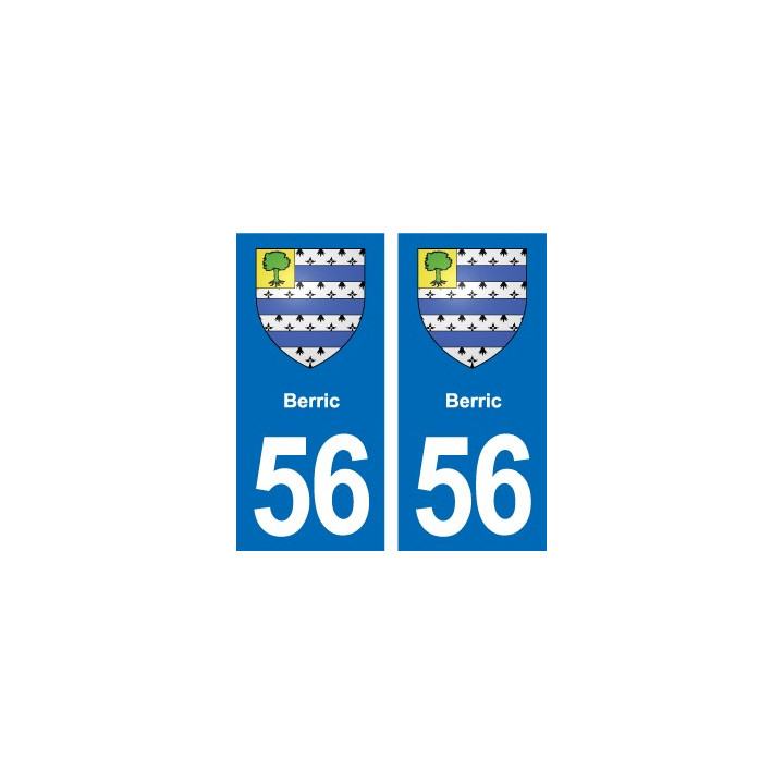 56 Ploërmel blason autocollant plaque stickers ville