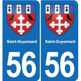 56 Ploërmel blason autocollant plaque stickers ville