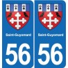 56 Ploërmel blason autocollant plaque stickers ville