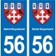56 Ploërmel blason autocollant plaque stickers ville