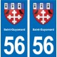 56 Ploërmel blason autocollant plaque stickers ville