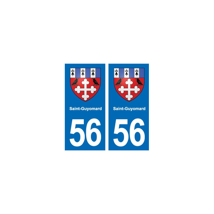 56 Ploërmel blason autocollant plaque stickers ville