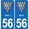 56 Ploërmel blason autocollant plaque stickers ville