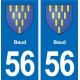 56 Ploërmel blason autocollant plaque stickers ville
