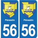 56 Ploërmel blason autocollant plaque stickers ville
