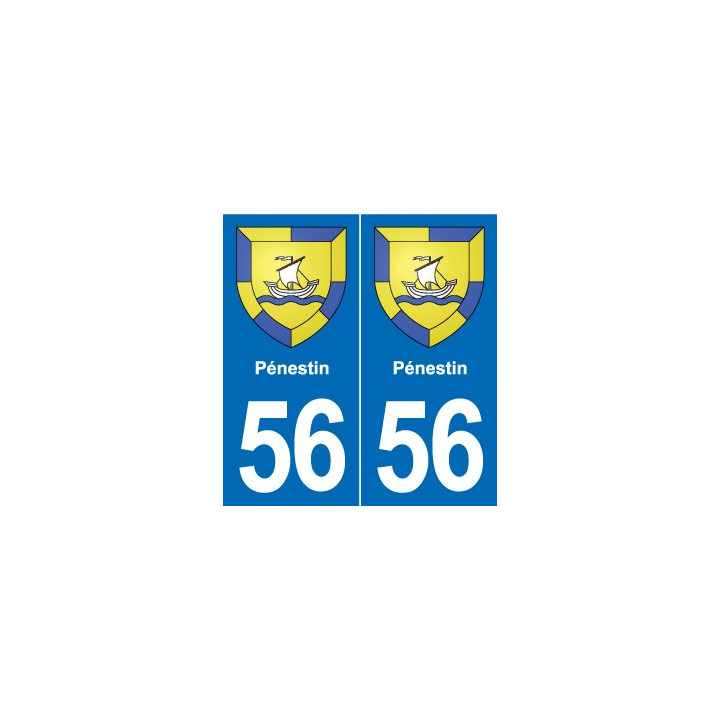 56 Ploërmel blason autocollant plaque stickers ville