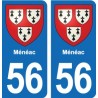 56 Ploërmel blason autocollant plaque stickers ville