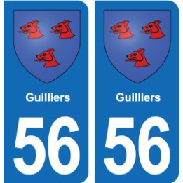 56 Ploërmel blason autocollant plaque stickers ville
