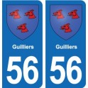 56 Ploërmel blason autocollant plaque stickers ville