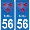 56 Ploërmel blason autocollant plaque stickers ville