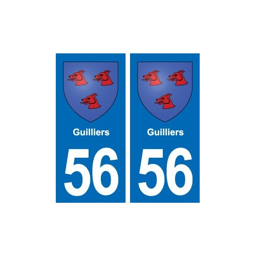 56 Ploërmel blason autocollant plaque stickers ville