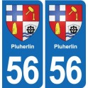 56 Ploërmel blason autocollant plaque stickers ville