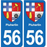 56 Ploërmel blason autocollant plaque stickers ville