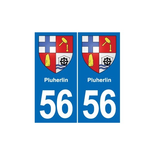 56 Ploërmel blason autocollant plaque stickers ville