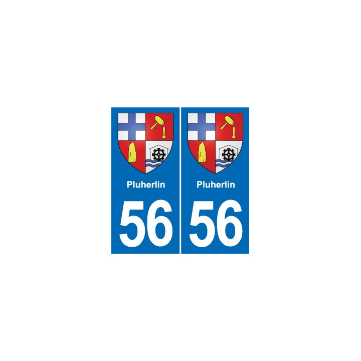 56 Ploërmel blason autocollant plaque stickers ville