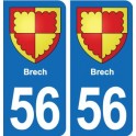56 Ploërmel blason autocollant plaque stickers ville