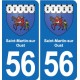 56 Ploërmel blason autocollant plaque stickers ville