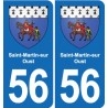 56 Ploërmel blason autocollant plaque stickers ville