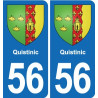 56 Ploërmel blason autocollant plaque stickers ville
