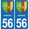 56 Ploërmel blason autocollant plaque stickers ville