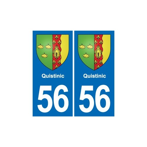 56 Ploërmel blason autocollant plaque stickers ville
