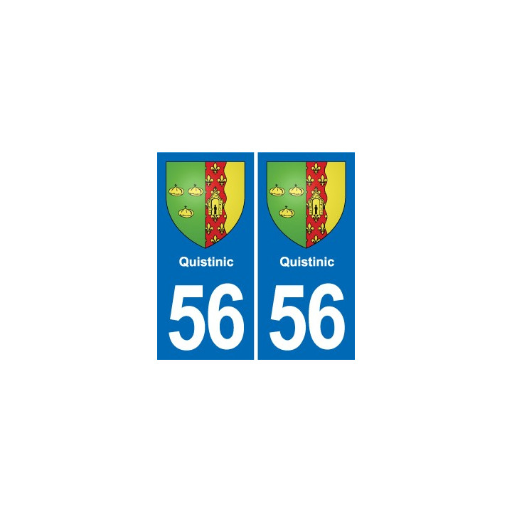 56 Ploërmel blason autocollant plaque stickers ville