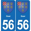 56 Ploërmel blason autocollant plaque stickers ville