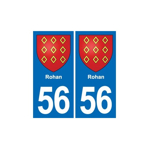 56 Ploërmel blason autocollant plaque stickers ville