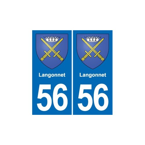 56 Ploërmel blason autocollant plaque stickers ville