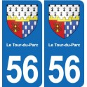 56 Ploërmel blason autocollant plaque stickers ville
