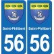 56 Ploërmel blason autocollant plaque stickers ville