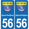 56 Ploërmel blason autocollant plaque stickers ville