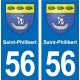 56 Ploërmel blason autocollant plaque stickers ville